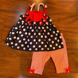 Nautical Mud Pie Top and pant Set